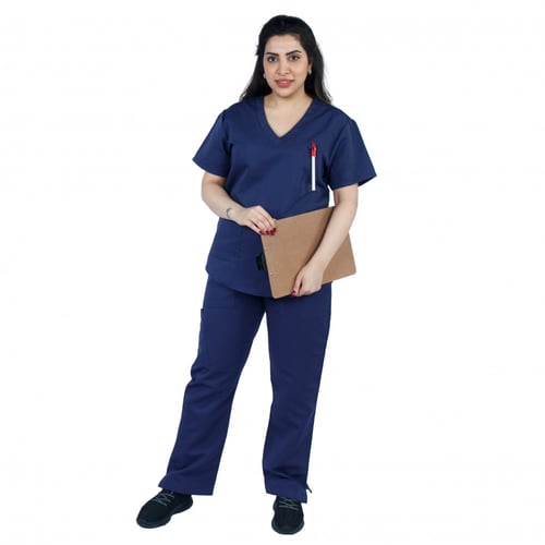 سكراب طبي نسائي لون كحلي موديل 5