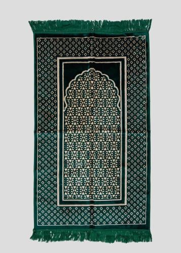 سجادة صلاة مخمل بنقشة المحراب