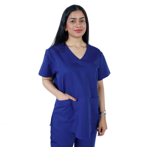 زي طبي من قطعتين لون أزرق بيبسي