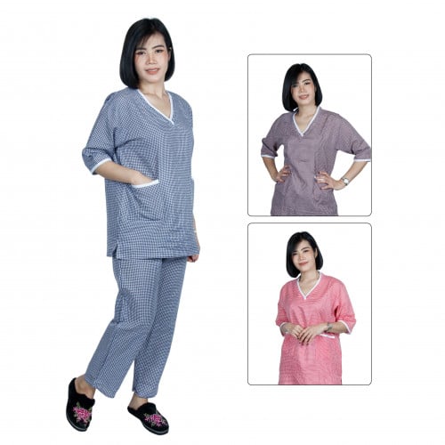 زي عاملة منزلية بألوان متعددة