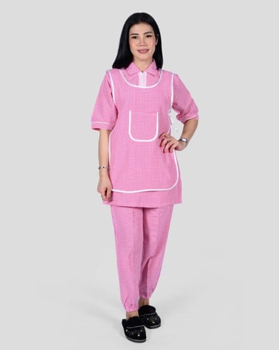 طقم عاملة منزلية محتشم 3 قطع