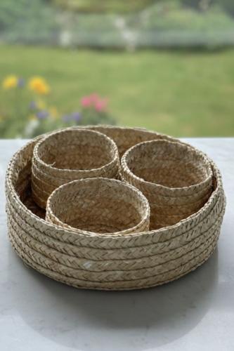 طقم سلات خزف 3 قطع