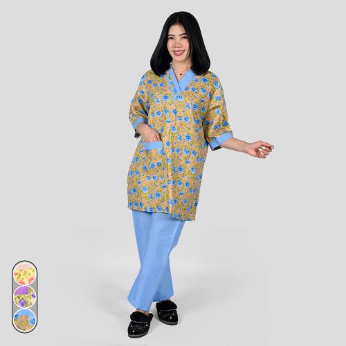 طقم عاملات منزلية بنقش