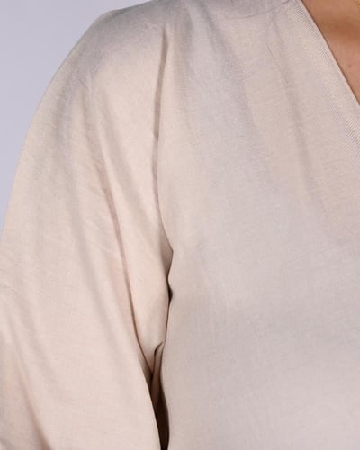 عباية نسائية مفتوحة بأكمام طويلة
