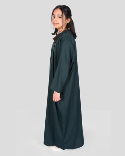 عباية حريرية ملونة للبنات بتصميم مفتوح