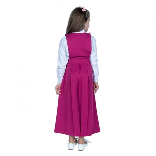 مريول مدرسي أبتدائي بلون فوشي من كنزي