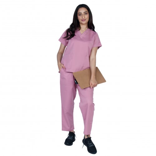 زي طبي نسائي , وردي