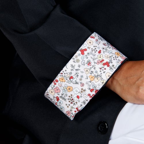 لاب كوت طبي للجنسين , بالطو طبي بأكمام مشجرة