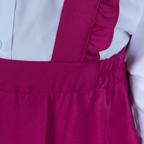 مريول مدرسي أبتدائي بلون فوشي من كنزي