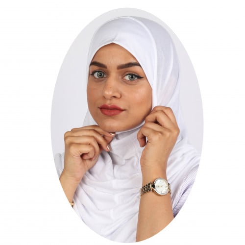 حجاب عاملات منزلية ابيض