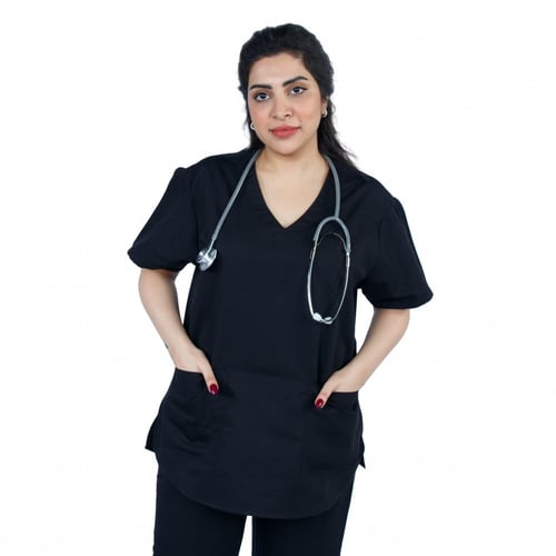 زي طبي نسائي لون أسود