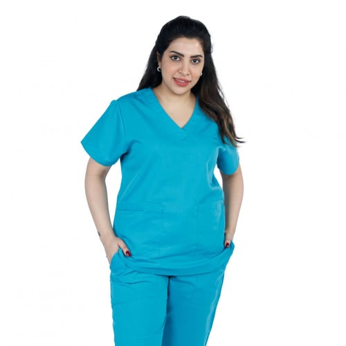 زي طبي للنساء لون تيفاني