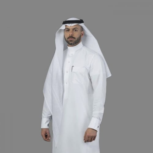 شماغ البسام بريز الأبيض