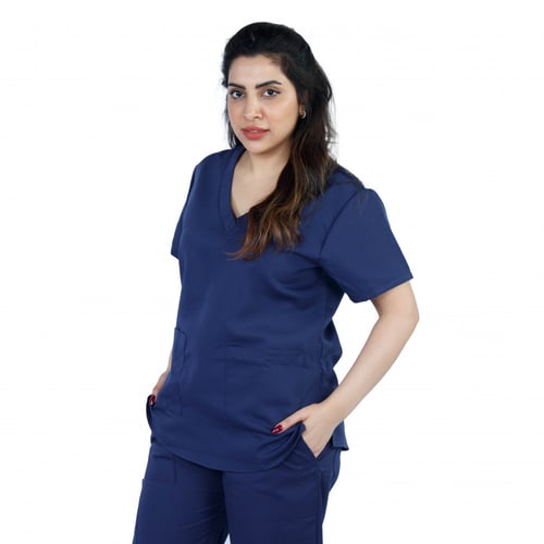 سكراب طبي نسائي لون كحلي موديل 5