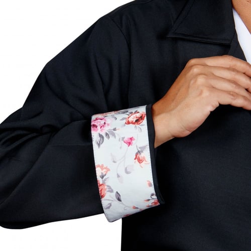 لاب كوت طبي للجنسين , بالطو طبي بأكمام مشجرة