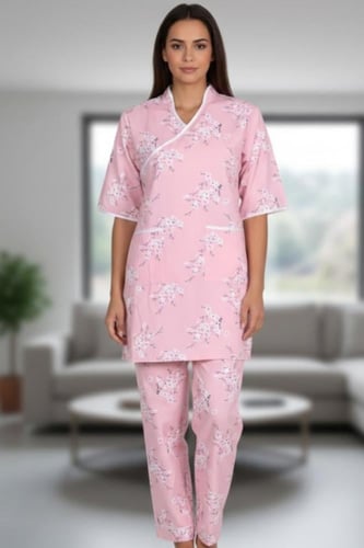 طقم زي عاملات مشجر بقصة يابانية