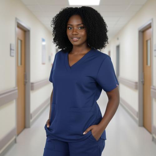 سكراب طبي نسائي لون كحلي موديل 5