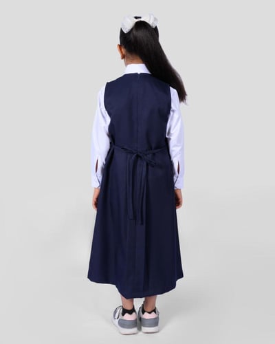 مريول روضة كحلي بازرار امامية