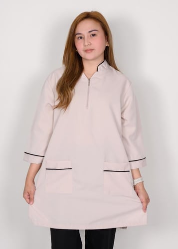 يونيفورم عاملات مريح بسحاب و جيوب واسعة