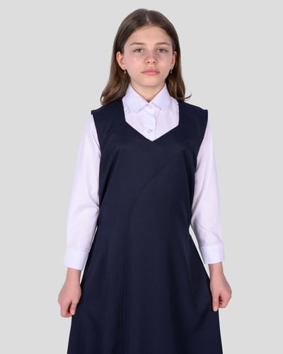 مريول ثانوي كحلي سادة