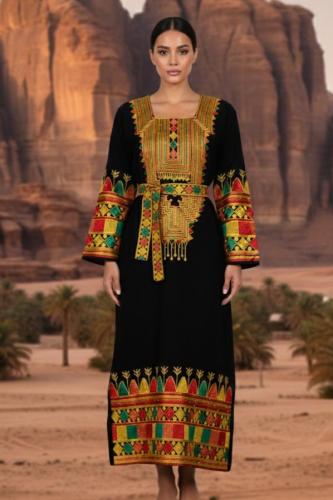 زي عسيري تراثي باكمام واسعة