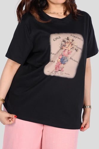 تيشيرت نسائي بخامة مريحة