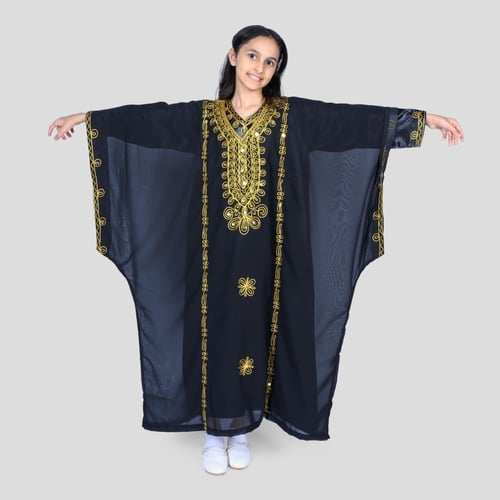 ثوب نشل بناتي مع بطانه ساتان