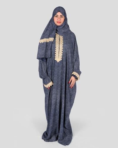 شرشف صلاة نسائي مع غطاء رأس