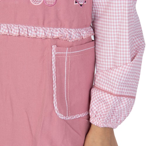 مريول إبتدائي زهري بتصميم كويتي من ذو الجناحين