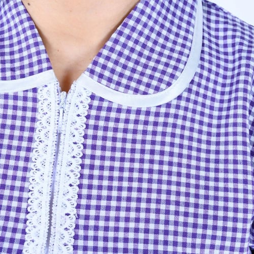 زي عاملة منزل كاروهات 3 قطع