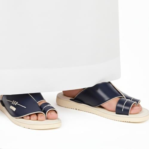 نعال شرقي رجالي بتطريز فاخر