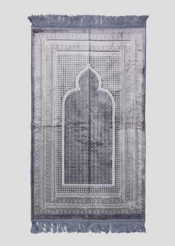 سجادة صلاة مخمل بنقشة المحراب