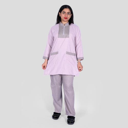 بدلة عاملة منزلية كاروهات