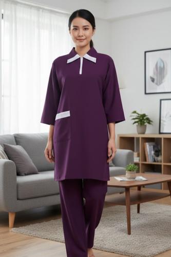 زي عاملات منزلية كشميري برقبة محتشمة