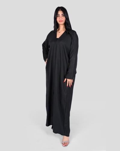 عباية نسائية مفتوحة بأكمام طويلة