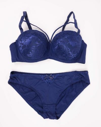 طقم ملابس داخلية كحلي