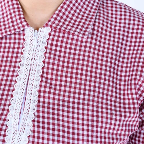 طقم عاملة منزل كاروهات 3 قطع