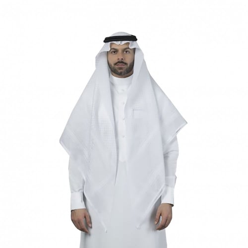 شماغ البسام ماي فير الابيض