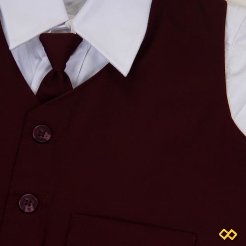 زي روضة لون عنابي