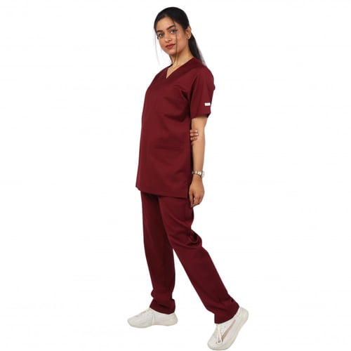 سكراب طبي نسائي برودان , عنابي