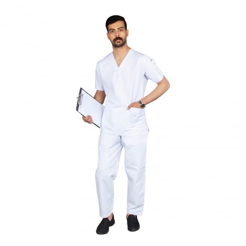 سكراب طبي للجنسين لون أبيض