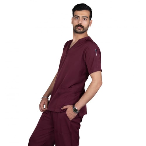 سكراب طبي للجنسين , عنابي