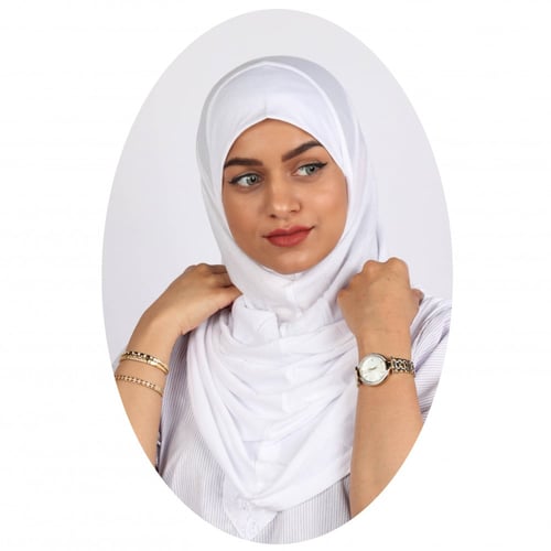 حجاب عاملات منزلية ابيض