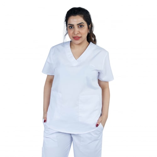 سكراب طبي نسائي لون أبيض