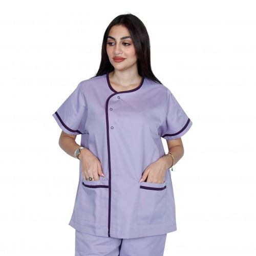 سكراب طبي للجنسين لون موف وخطوط بنفسجي