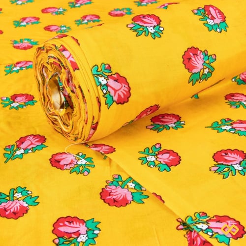 قماش شالكي أصفر