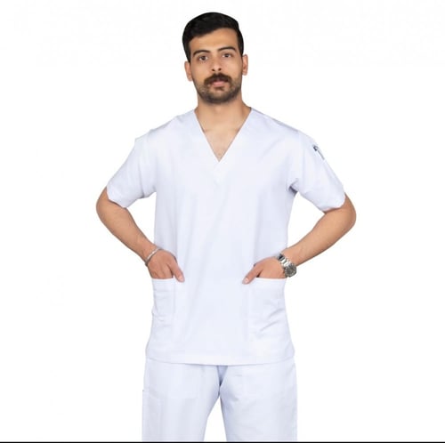 سكراب طبي للجنسين , أبيض