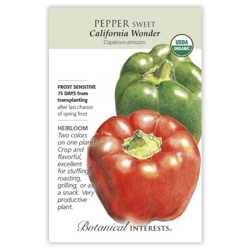 Pepper Sweet (grn/r) Cal Won Seeds - بذور فليفلة ب...