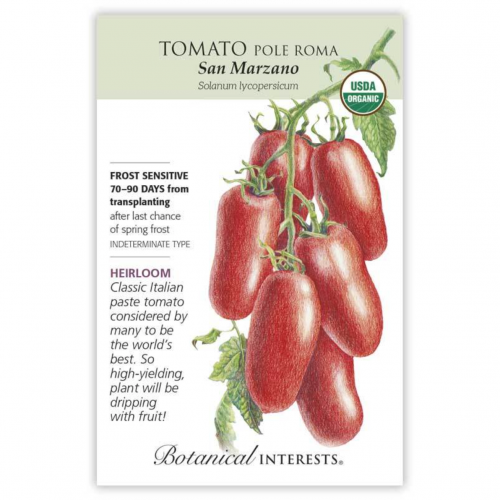 بذور طماطم سان مرزانو - San Marzano Roma Pole Toma...