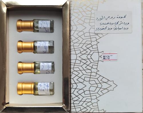 دهن مجموعة روح الورد ( ورد تركي / ورد هندي / ورد ك...